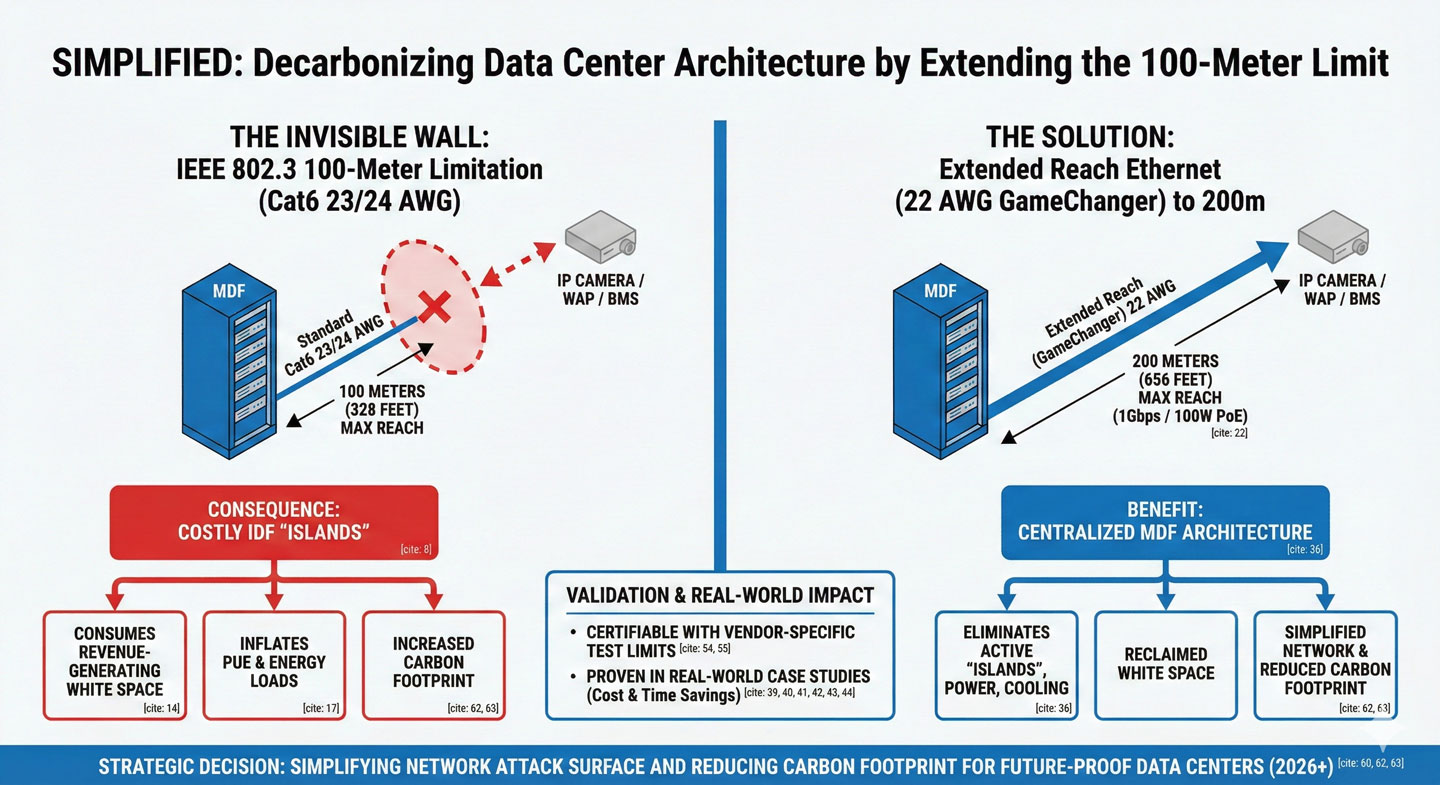 Infographic showing the benefit of centralized MDF architecture